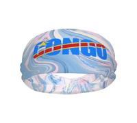 Bandeau de Sport avec Texte et Inscription « Drapeau de la République démocratique du Congo » pour Hommes et Femmes, Bandeau en Coton éponge évacuant l'humidité, idéal pour Le Yoga et Le Cyclisme.