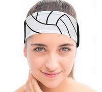 Bandeau de sport - Bande de 9,45 pouces | Accessoire en polyester : design unisexe à séchage rapide de 24 × 15 cm avec motifs athlétiques qui offrent un ajustement doux et confortable pour