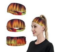 Bandeau de sport coloré pour homme et femme - Évacuation de l'humidité - Pour la course à pied - Bandeau extensible pour tennis