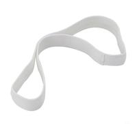 Bandeau de sport de plein air en tissu respirant et silicone antidérapant pour basket-ball, course à pied, fitness (blanc)