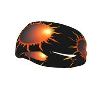 Bandeau de sport décoratif à la mode HJFCZH The Hot Sun Imprime l'humidité élastique adapté pour le cyclisme, le yoga, la course à pied