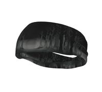 Bandeau de sport décoratif à la mode WHJSSF The Endless Grey Forest Printing Moisture wicking Elastic adapté pour le cyclisme, le yoga, la course à pied