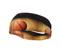 Bandeau de sport décoratif AEKGOHP Basketball Arena imprimé - Extensible, respirant, doux et évacuant la transpiration pour homme et femme