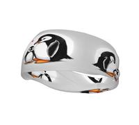 Bandeau de sport décoratif avec motif YYHWHJDE I Love Penguins - Extensible, respirant, doux et évacuant la transpiration pour homme et femme