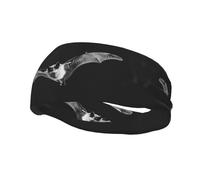 Bandeau de sport décoratif BROLEO Bats in the Sky Picture - Bandeau extensible, respirant, doux et évacuant la transpiration pour homme et femme
