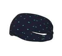 Bandeau de sport décoratif BROLEO joli fond bleu - Bandeau extensible, respirant, doux et évacuant la transpiration pour homme et femme