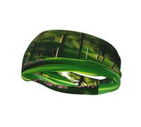Bandeau de sport décoratif pour YYHHAOFA Golf Course Lawn Stamp - Bandeau extensible, respirant, doux et évacuant la transpiration pour homme et femme
