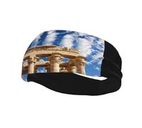 Bandeau de sport décoratif QQOUPP - Motif pilier mystérieux - Élastique absorbant l'humidité - Convient pour le cyclisme, le yoga, la course à pied