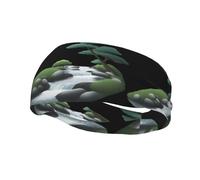 Bandeau de sport décoratif tendance HJFCZH Des milliers d'eaux et de montagnes Imprimé évacuant l'humidité élastique adapté pour le cyclisme, le yoga, la course à pied