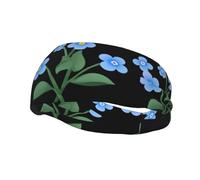 Bandeau de sport décoratif tendance HJFCZH « Don't forget I love you » - Élastique évacuant l'humidité - Convient pour le cyclisme, le yoga, la course à pied