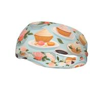 Bandeau de sport décoratif tendance pour homme et femme Motif YYHWHJDE Sweet Afternoon Tea