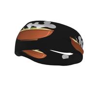 Bandeau de sport décoratif tendance WHJSSF Steam from the Soup Impression évacuant l'humidité élastique adapté pour le cyclisme, le yoga, la course à pied