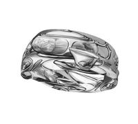 Bandeau de sport décoratif tendance WHJSSF Sweet Afternoon Tea Motif évacuation de l'humidité élastique adapté pour le cyclisme, le yoga, la course à pied