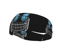 Bandeau de sport décoratif tendance WHJSSF The Emprisoned Butterfly Pattern élastique évacuant l'humidité adapté pour le cyclisme, le yoga, la course à pied