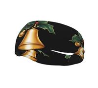 Bandeau de sport décoratif tendance WHJSSF vert papillon grelot image évacuation de l'humidité élastique adapté pour le cyclisme, le yoga, la course à pied