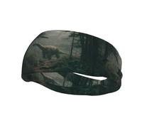 Bandeau de sport décoratif tendance YYHWHJDE Big Dinosaur dans la forêt pour homme et femme