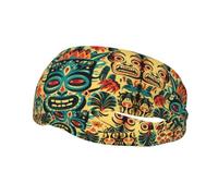 Bandeau de sport décoratif tendance YYHWHJDE vintage Aloha Tiki Pattern Bandeaux pour hommes et femmes