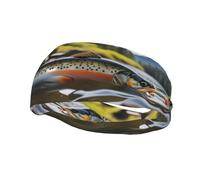 Bandeau de sport décoratif YYHWHJDE Brook pour pêche à la mouche - Extensible, respirant, doux et évacuant la transpiration pour homme et femme