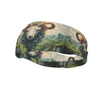 Bandeau de sport décoratif YYHWHJDE imprimé The leader of the valley - Bandeau extensible, respirant, doux et évacuant la transpiration pour homme et femme