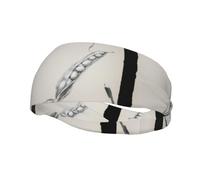 Bandeau de sport décoratif YYHWHJDE Motif pois silencieux - Extensible, respirant, doux et évacuant la transpiration pour homme et femme