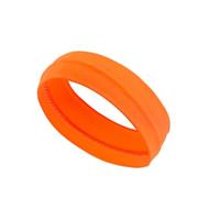 Bandeau de sport d'été pour femme - Pour fitness, course, yoga, bandanas - Couleur unie - Élastique - Accessoire de cheveux - Orange