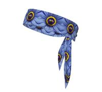 Bandeau de Sport Double Face Fleur Coeur Abeille Bandeau de Sport Bandeau Unisexe pour Jouer au Ballon, Fitness et Activités de Plein Air