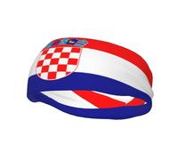 Bandeau de sport drapeau de la République de Croatie pour le confort léger absorbant élastique respirant activités de plein air