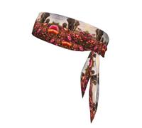 Bandeau de sport élastique à imprimé floral et éléphant, pour le basket-ball, la course à pied