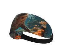 Bandeau de sport élastique AEKGOHP Seal Pup avec impression à l'eau Séchage rapide Évacuation de l'humidité