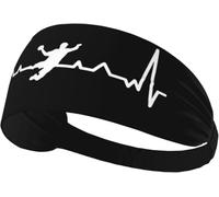 Bandeau de Sport élastique Anti-Transpiration avec battements de cœur pour Handball, Plein air évacuant l'humidité, Fitness