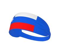 Bandeau de Sport élastique aux Couleurs du Drapeau de la Slovénie, idéal pour la Course à Pied, Le Cyclisme et Le Yoga. Ce Bandeau Respirant et Absorbant la Transpiration Convient à la Plupart des Ho