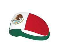 Bandeau de Sport élastique aux Couleurs du Drapeau Mexicain, idéal pour la Course à Pied, Le Cyclisme et Le Yoga. Ce Bandeau Respirant et Absorbant la Transpiration Convient à la Plupart des Hommes e