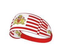Bandeau de Sport élastique aux Couleurs du Sénat de Brême, idéal pour la Course à Pied, Le Cyclisme et Le Yoga. Ce Bandeau Respirant et Absorbant la Transpiration Convient à la Plupart des Hommes et