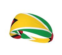 Bandeau de sport élastique avec drapeau de la Guyane, doux, doux pour la peau, absorbant la transpiration, respirant pour une variété de sports de plein air