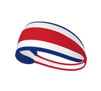Bandeau de sport élastique avec imprimé drapeau YYHWHJDE du Costa Rica pour femmes, hommes
