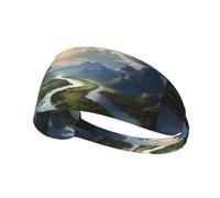 Bandeau de sport élastique avec imprimé YYHWHJDE The Mighty River - Pour homme et femme