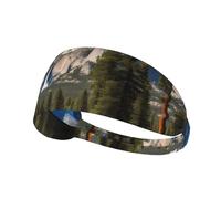 Bandeau de sport élastique BROLEO Beautiful Yosemite National Park Printing Quick Drying, Moisture Wicking