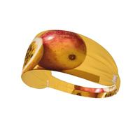 Bandeau de Sport Elastique Cheveux YYHWHJDE Fruit de la Passion Gros Plan Imprimé Spandex Doux Respirant Séchage Rapide