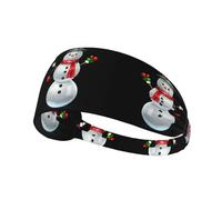 Bandeau de sport élastique DDCXZPP beau verre imprimé bonhomme de neige bande athlétique pour femmes et hommes