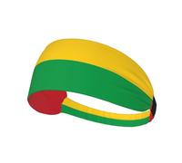 Bandeau de sport élastique drapeau de la Guinée-Bissau Imprimé Bandeau de sport élastique Convient pour le sport, les voyages et le fitness en intérieur