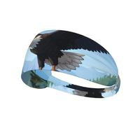 Bandeau de sport élastique HYTTER Cartoon Eagle Picture Spandex, doux, respirant, séchage rapide