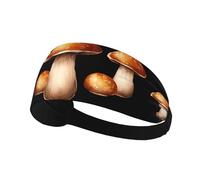 Bandeau de sport élastique HYTTER Delicious Champignons grillés Image Spandex doux, respirant, séchage rapide