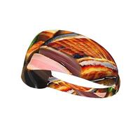Bandeau de sport élastique HYTTER Delicious Grilled Meat Picture Spandex, doux, respirant, séchage rapide
