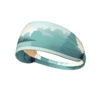 Bandeau de sport élastique HYTTER Fallen Leaves on a Tranquil Lake Picture Spandex, doux, respirant, séchage rapide