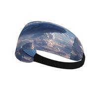 Bandeau de sport élastique HYTTER Flying Whale Picture Spandex, doux, respirant, séchage rapide