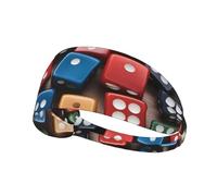 Bandeau de sport élastique HYTTER Games Dice Set Image Spandex doux, respirant, séchage rapide