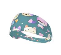 Bandeau de sport élastique HYTTER mignon petit renard image spandex, doux, respirant, séchage rapide