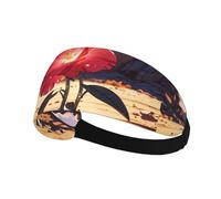 Bandeau de sport élastique HYTTER rouge rose dans le désert en élasthanne, doux, respirant, séchage rapide