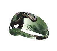 Bandeau de sport élastique imprimé dinosaure empoisonné : bandeau élastique pour la course à pied, la gym, le cyclisme, le yoga, le fitness et les voyages