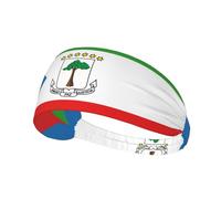 Bandeau de sport élastique imprimé drapeau de la Guinée équatoriale bandeau de sport élastique convient pour le sport, les voyages et le fitness en intérieur